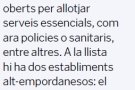Antoni Escudero: 'Falten ajudes, i concretar temes que no estan clars i que són necessaris per tirar endavant'