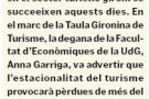 L’hostaleria demana liquiditat per a les empreses i crèdits que no endeutin