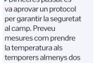 «De moment no hi ha alarma» pels temporers