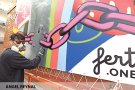 Fert acaba un nou mural a la plaça del Sol de Figueres