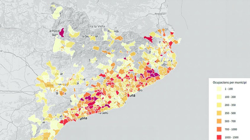Albanyà, on hi ha més ràtio d’ocupacions