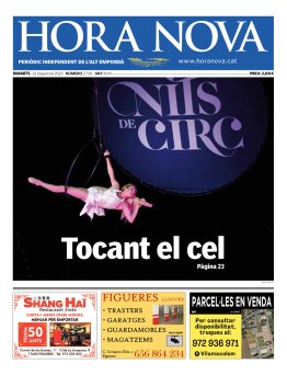 HORA NOVA - Edició 22 d'agost de 2023