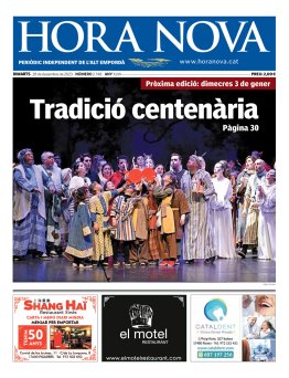 HORA NOVA - Edició 28 de desembre de 2023