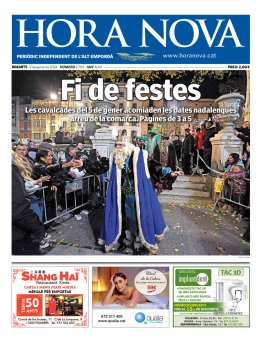 	HORA NOVA - Edició 9 de gener de 2024