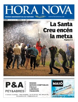 HORA NOVA - Edició 30 d'abril de 2024