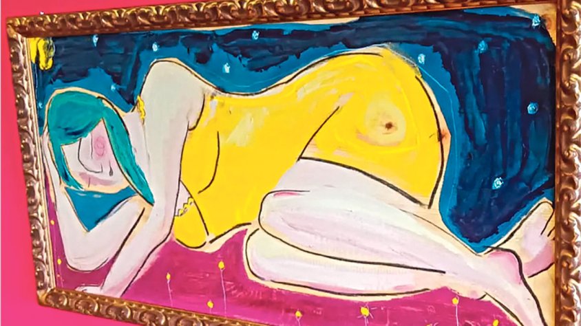 Pintura i poesia mariden a la mostra ‘A frec de pell i vi’