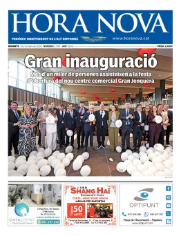 	HORA NOVA - Edició 15 d'octubre de 2024