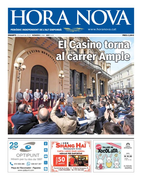 HORA NOVA - Edició 15 d'abril de 2025