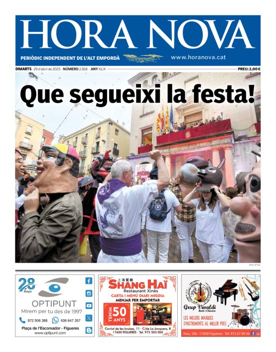 HORA NOVA - Edició 29 d'abril de 2025