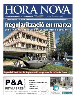 HORA NOVA - Edició 21 d'abril de 2026