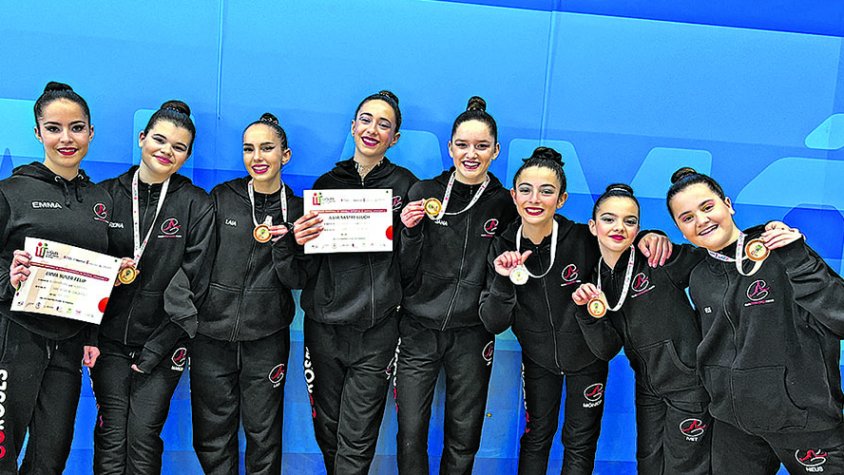 Bona carta de presentació de les gimnastes locals