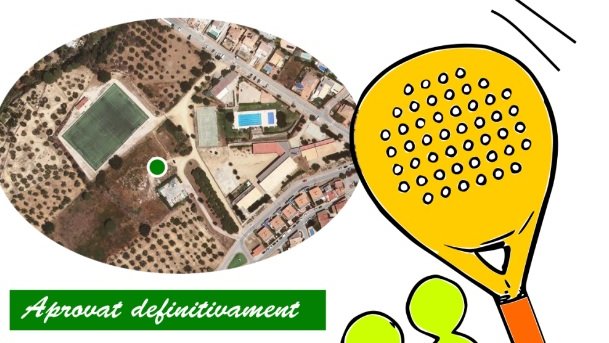 Vistiplau definitiu a la pista de pàdel de Palau-saverdera