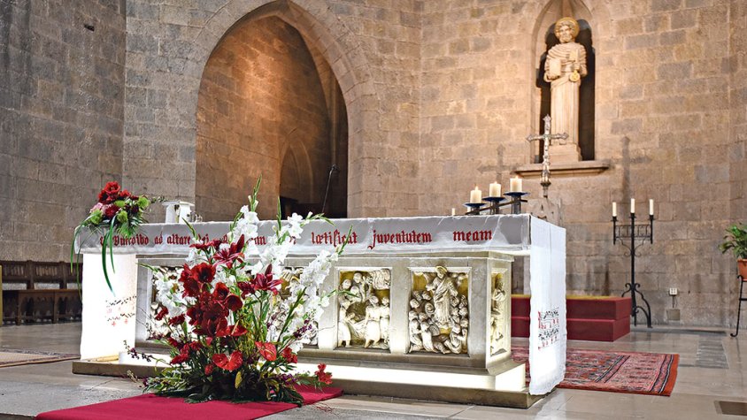 Carles Collet, escultor a Sant Pere de Figueres