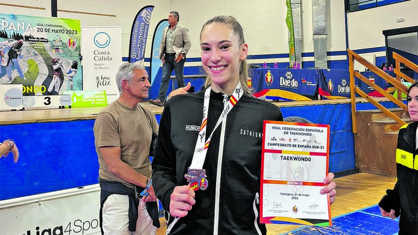 Medalles locals al Campionat d’Espanya de taekwondo