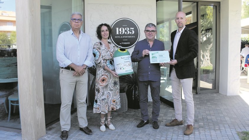 La sostenibilitat del 1935 Hotel & Apartaments de Roses, guardonada