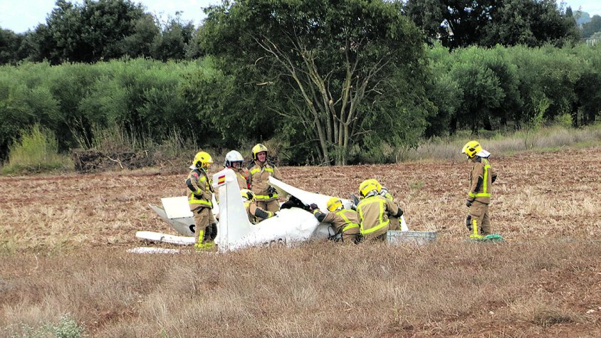 L’ultralleuger de Viladamat va caure ‘en picat’ durant el viratge