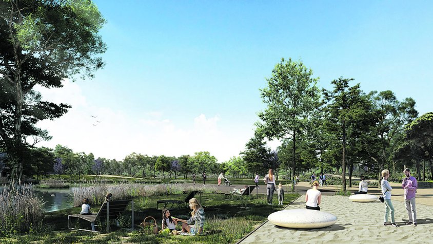 El ‘central park’ escalenc obrirà l’accés principal al públic al voltant del 2025