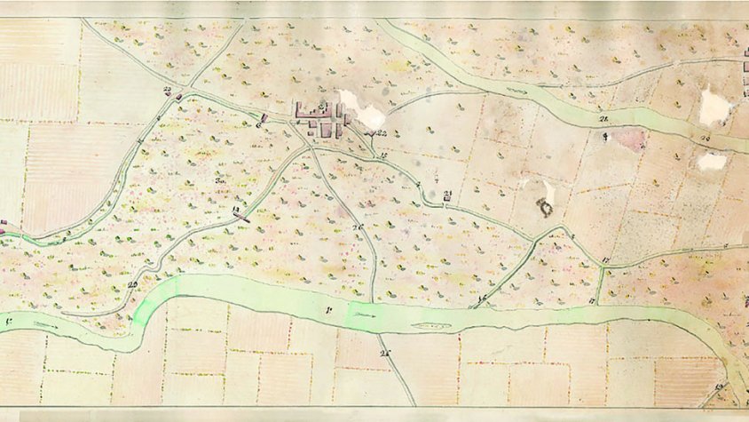 Un plec de Mallorca resol un plànol antic de Peralada 