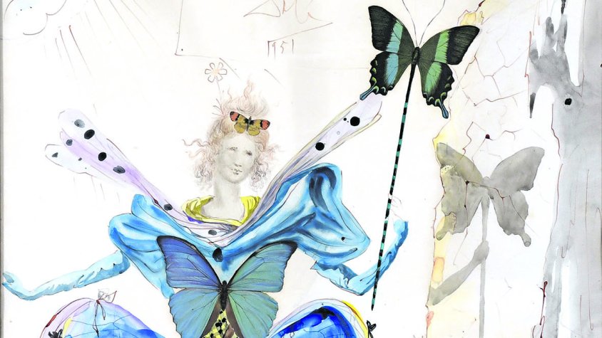 Surt a subhasta una aquarel·la inèdita de Salvador Dalí