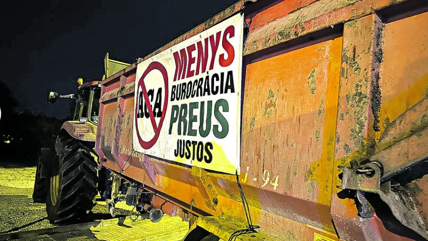 Protestes dels pagesos per la gestió de l’ACA