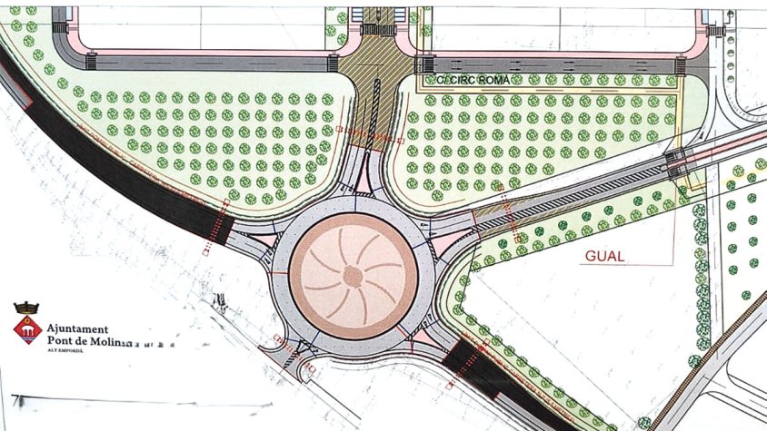 La roda de molí serà el símbol de la nova rotonda