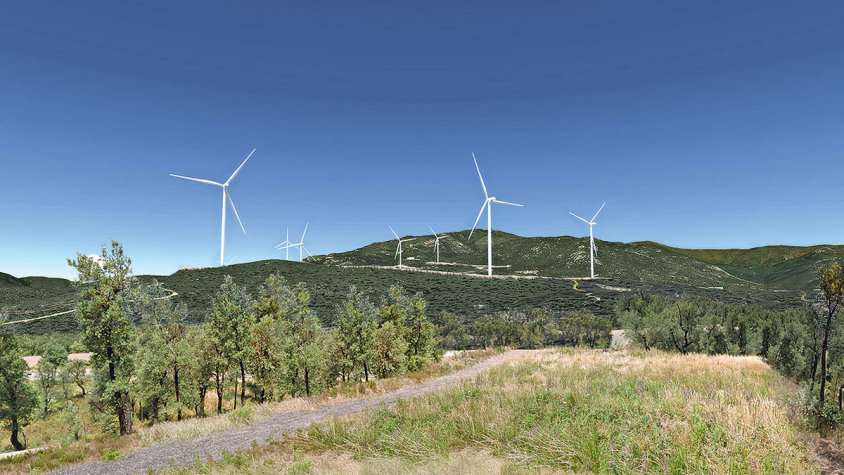 Llum verda a la construcció del parc eòlic Galatea 