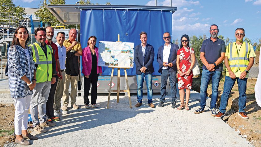 Paneque visita l’obra «pionera» de la depuradora de Figueres