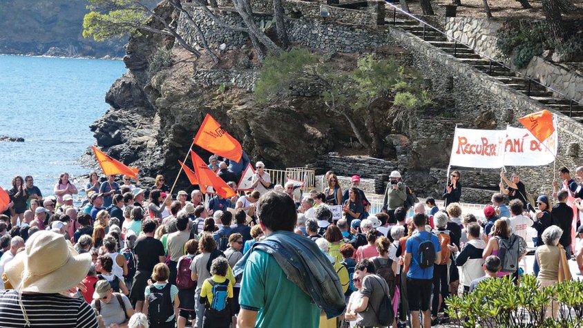 Reclamen l’obertura de tot el camí de ronda, a Colera