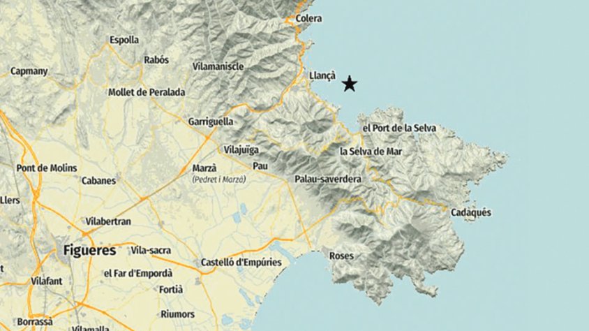 Un terratrèmol de 2,3 graus sacseja la costa de Llançà