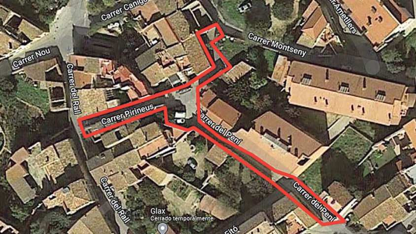 Les obres per millorar els carrers Pirineus i Pení de Palau, a concurs