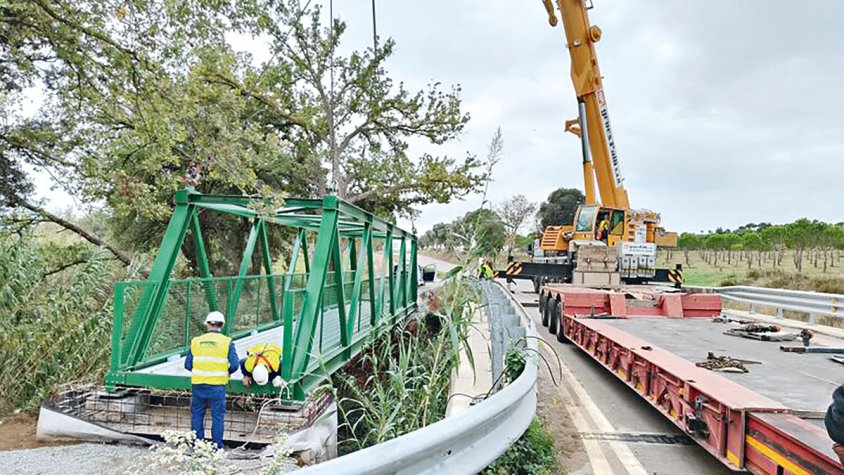 Nou pont per a vianants entre Garrigàs i Arenys