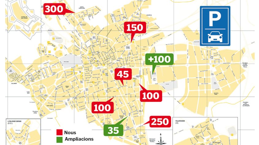 Figueres aconsegueix terrenys al centre i el 2027 tindrà 1.000 places de pàrquing més 