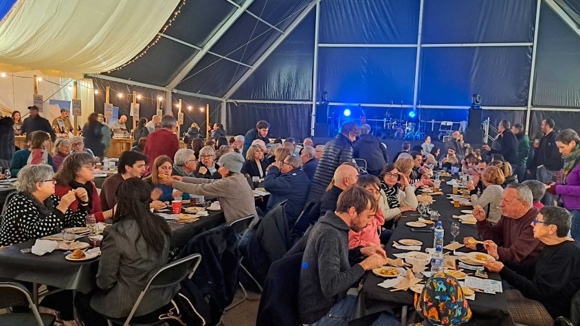 L'envelat durant la celebració del vuità Street Food Winter