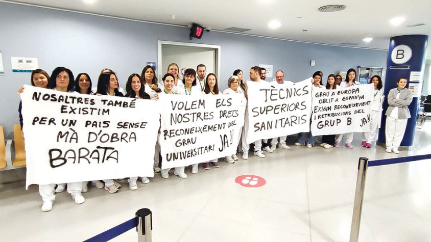 Els tècnics sanitaris es reivindiquen