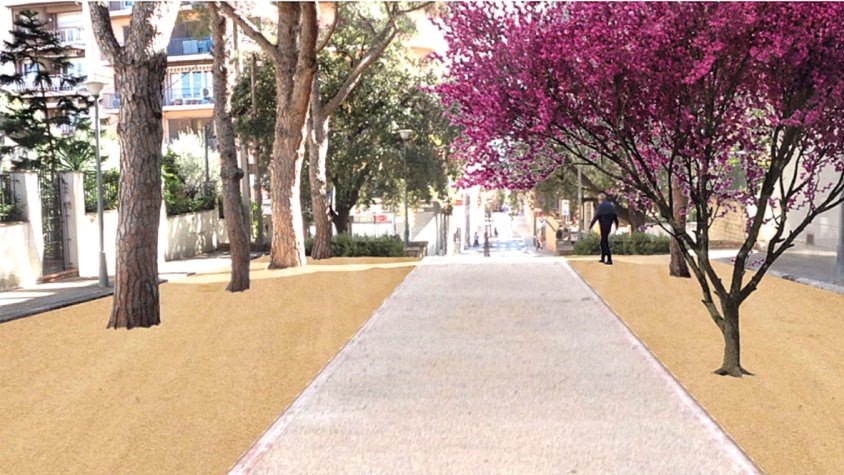 El passatge en homenatge a Josep M. Bernils i Mach