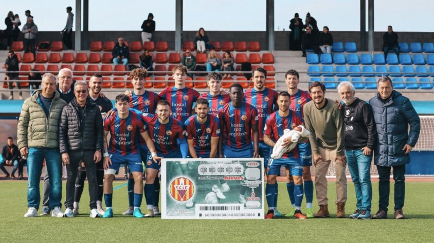 La tradició futbolística del FC L'Escala, als dècims de la Loteria Nacional 