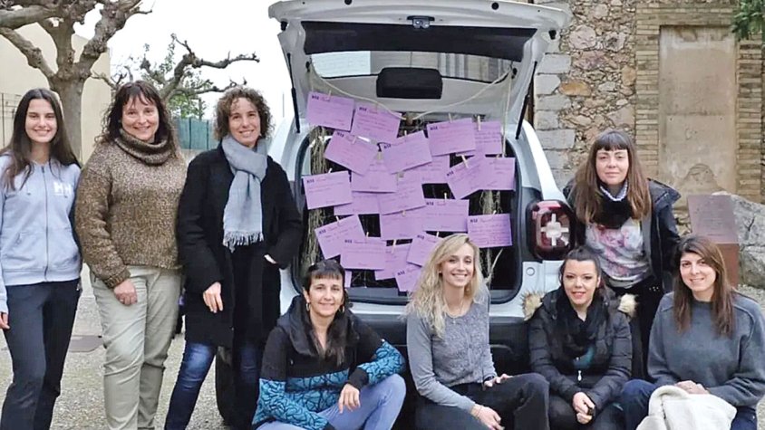 El cotxe de la campanya #68pobles #68reivindicacions visita Vilanant