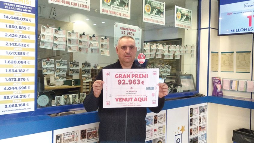L’Anxova Milionària reparteix 92.963 euros
