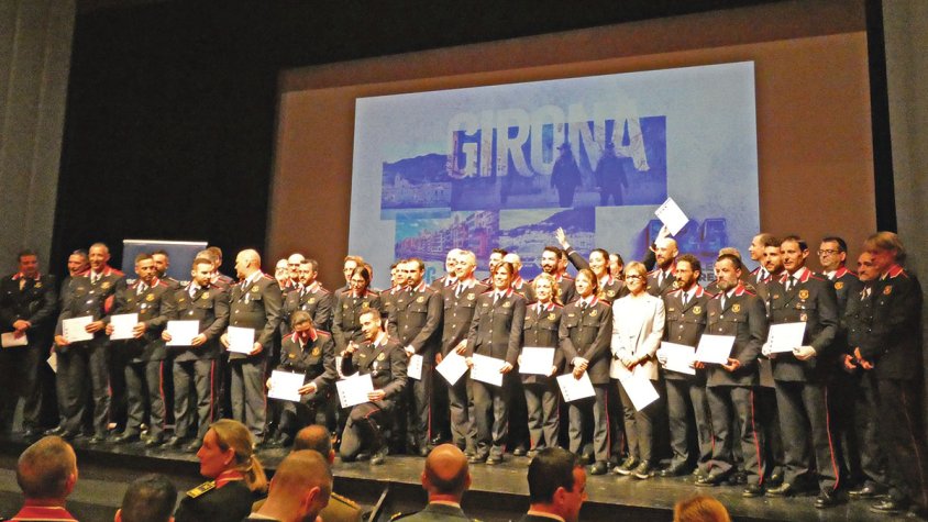 Els recursos policials i els agraïments centren el Dia de les Esquadres a Figueres