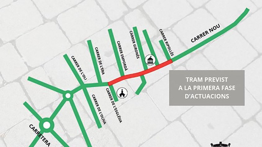 465.226 € del PUOSC seran per reformar el carrer Nou de Palau-saverdera