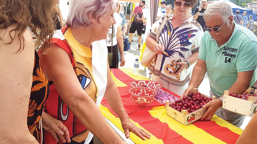 La cirera llueix a Terrades
