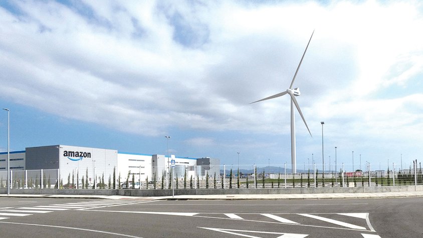 Amazon demana llicència d’obres per l’aerogenerador