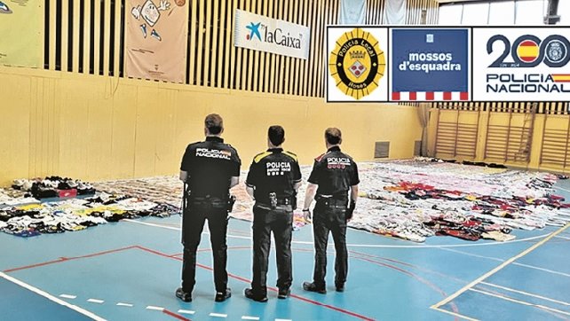 Intervenen mitja tona de material falsificat a Roses