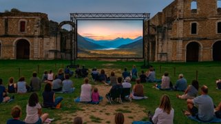 Pati d'Armes. L’espai on es projectaran els films