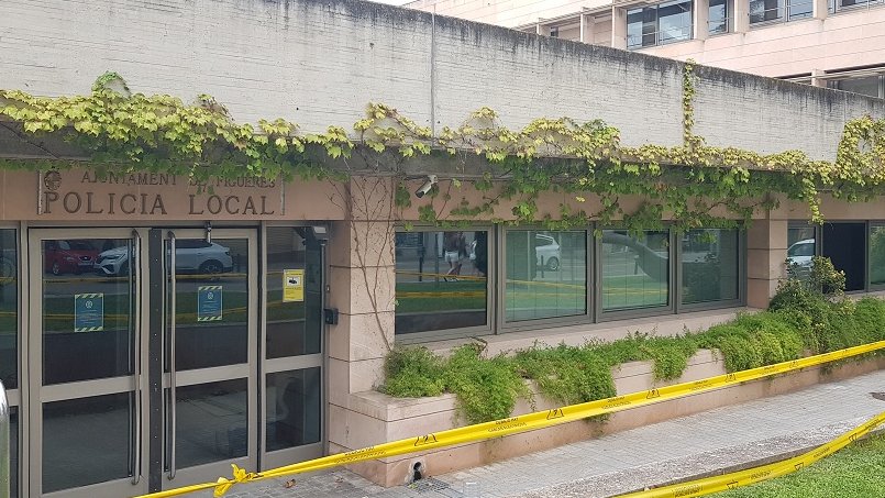 La seu de la Guàrdia Urbana,  al límit de la seva capacitat