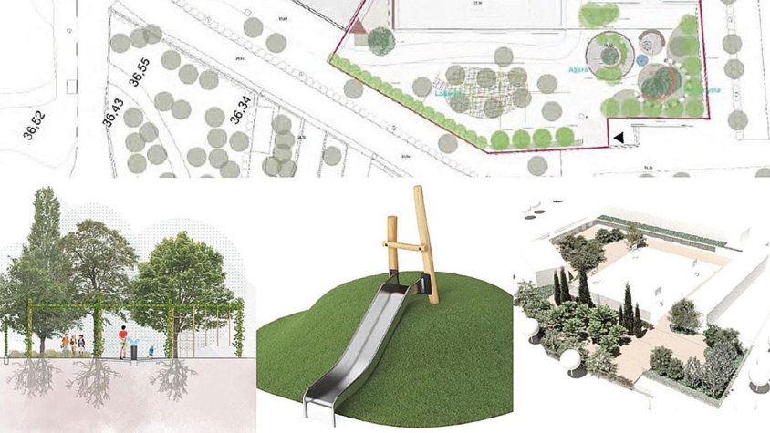 El pati de l’escola de Peralada, naturalitzat d’aquí a 2 mesos