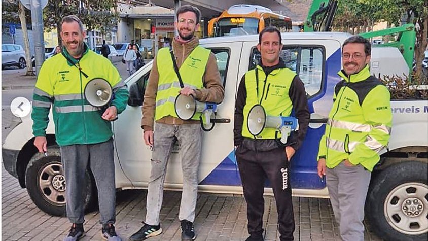 Làsers i altaveus per foragitar els estornells del nucli urbà