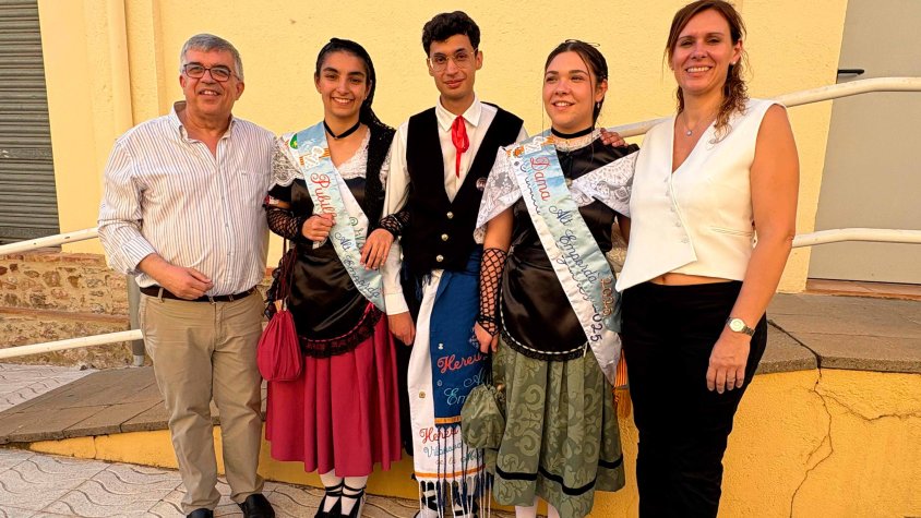 Els nous representants amb Josep Maria Bernils i Nuri Campdelacreu