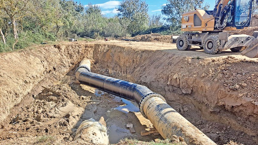 Obres per millorar la captació i el transport de l’aigua