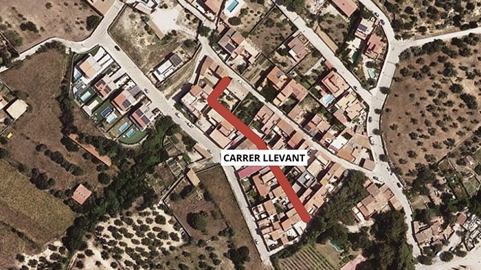 Renovació de 152 metres de canonades al carrer Llevant de Palau-Saverdera
